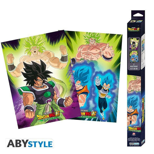 Dragon Ball Super: Broly - Poster Set Son-Goku, Vegeta & Broly - 52  x 38 cm