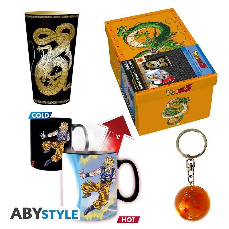 Dragon Ball Z - Geschenkset Shenlong - Schlüsselanhänger, Glas & Tasse