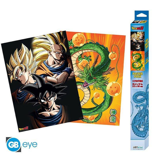 Dragon Ball - Poster Doppelpack Son Goku & Shenlong - 52 x 38 cm