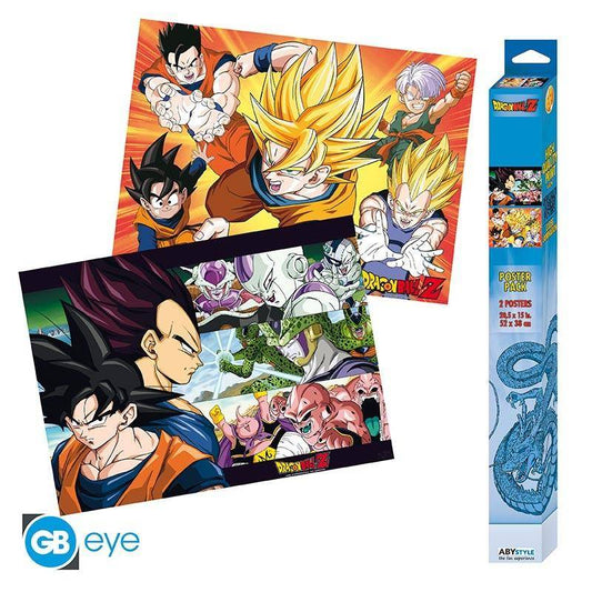 Dragon Ball Z- Poster Set Saiyajins - 52 x 38 cm