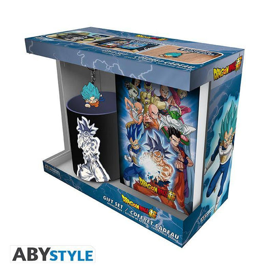 Dragon Ball Super - Geschenkset Son Goku - Schlüsselanhänger, Tasse & Notizbuch