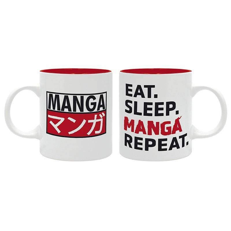 EAT SLEEP MANGA REPEAT - Tasse 320 ml - Asiatische Kunst