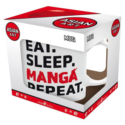 EAT SLEEP MANGA REPEAT - Tasse 320 ml - Asiatische Kunst