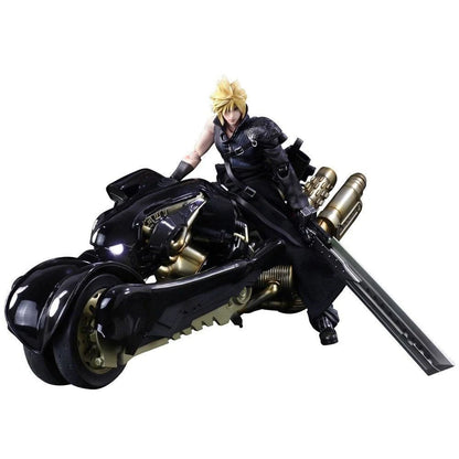 Final Fantasy VII: Advent Children - Statue Play Arts Kai Cloud Strife & Fenrir - 28 cm