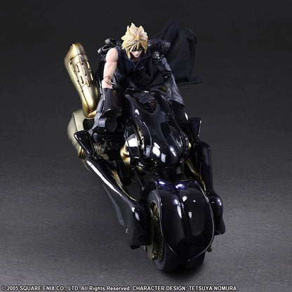 Final Fantasy VII: Advent Children - Statue Play Arts Kai Cloud Strife & Fenrir - 28 cm