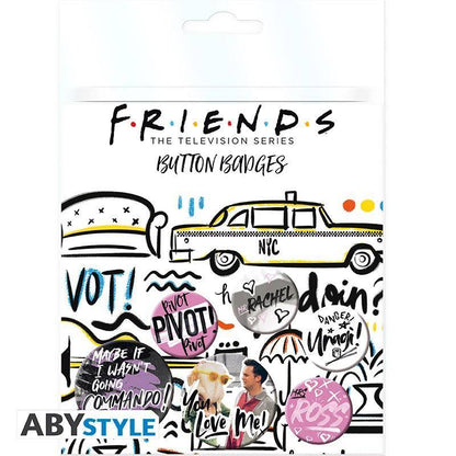 Friends - Anstecker Set Kritzelei
