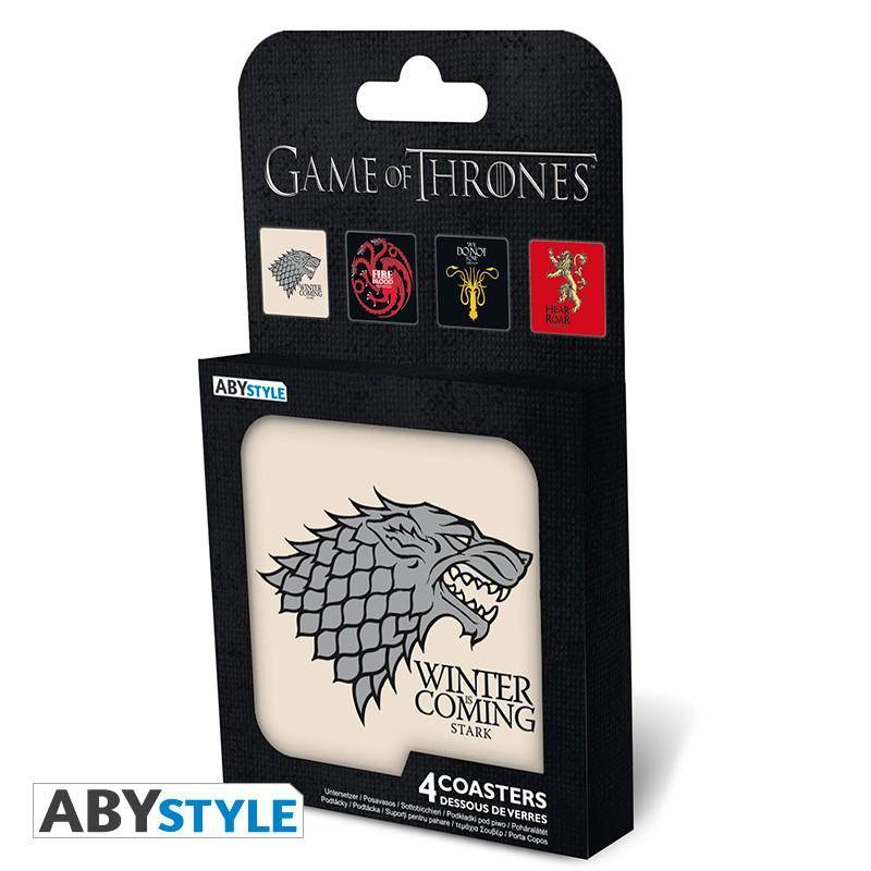 Game of Thrones - Untersetzer Set Häuser - 10 x 10 cm