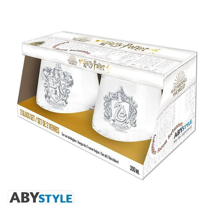 Harry Potter - Glas Set Gryffindor & Slytherin - 300 ml