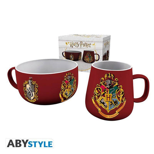 Harry Potter - Geschenkset Frühstück Tasse & Schüssel Wappen