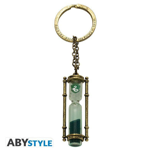 Harry Potter - 3D Schlüsselanhänger Slytherin Sanduhr
