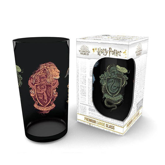 Harry Potter - Glas Tierwappen Häuser - 400 ml