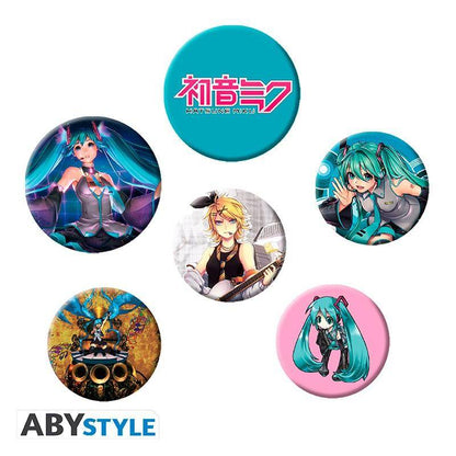 Hatsune Miku - Anstecker Set Charaktere