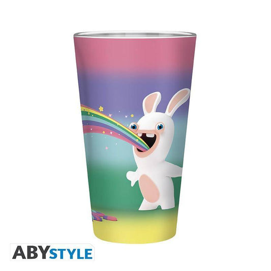 Raving Rabbids - Glas Regenbogen - 400 ml