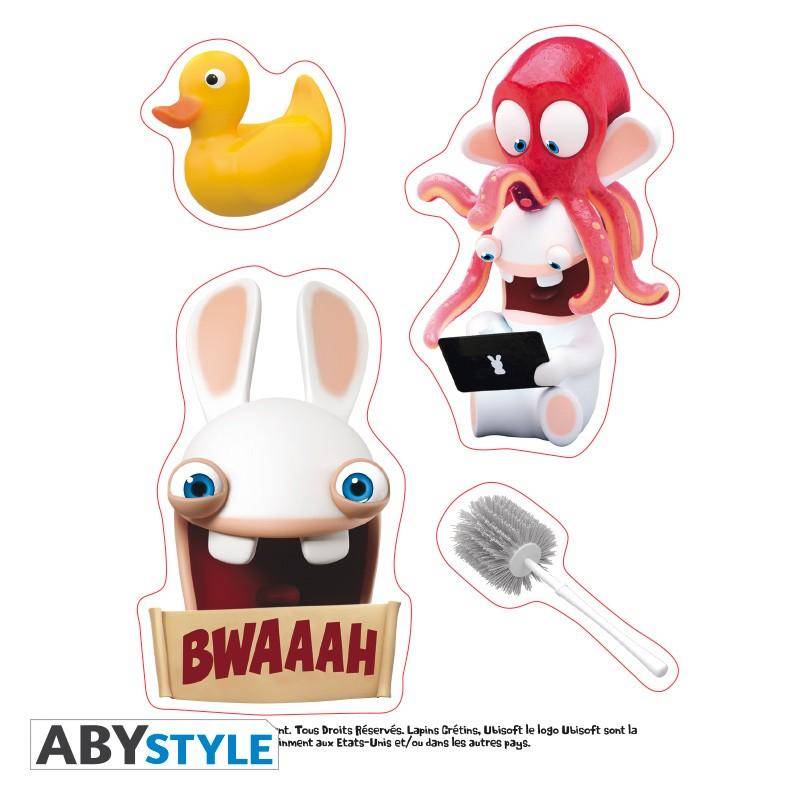 Raving Rabbids - Sticker Badezimmer