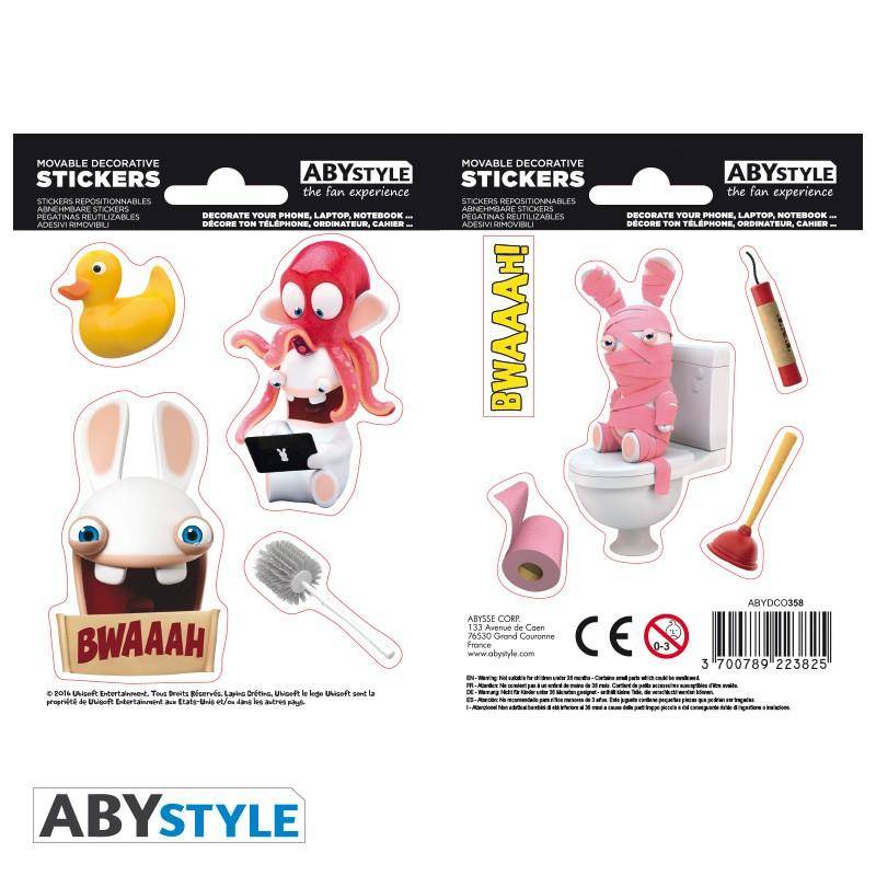 Raving Rabbids - Sticker Badezimmer