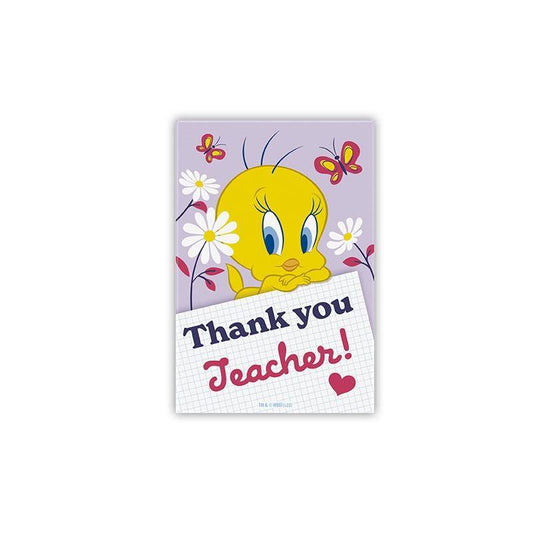 Looney Tunes - Magnet Tweety Danke Lehrer - 5,5 x 8 cm