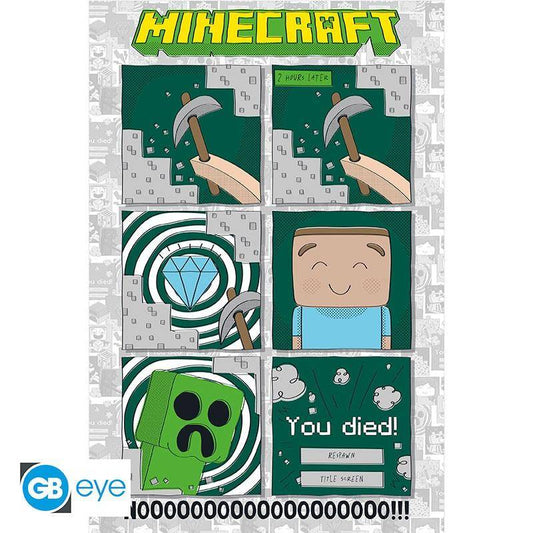 Minecraft - Poster Ein letzter Diamant - 91,5 x 61 cm