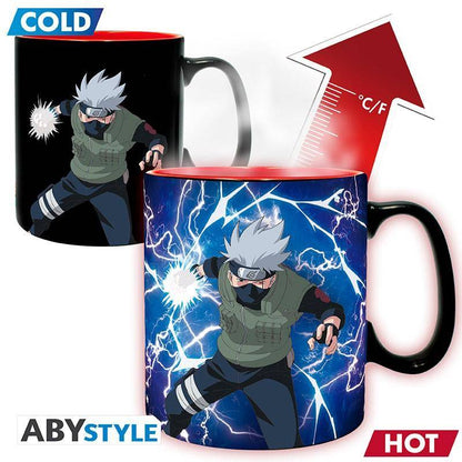 Naruto Shippuden - Geschenk Set Wärmewechsel Tasse & Untersetzer Kakashi & Itachi