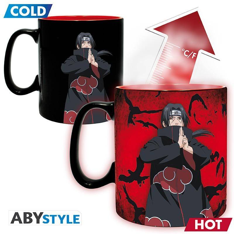 Naruto Shippuden - Geschenk Set Wärmewechsel Tasse & Untersetzer Kakashi & Itachi