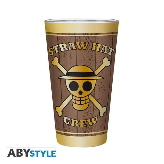 One Piece - Glas Totenköpfe Strohhutbande - 400 ml
