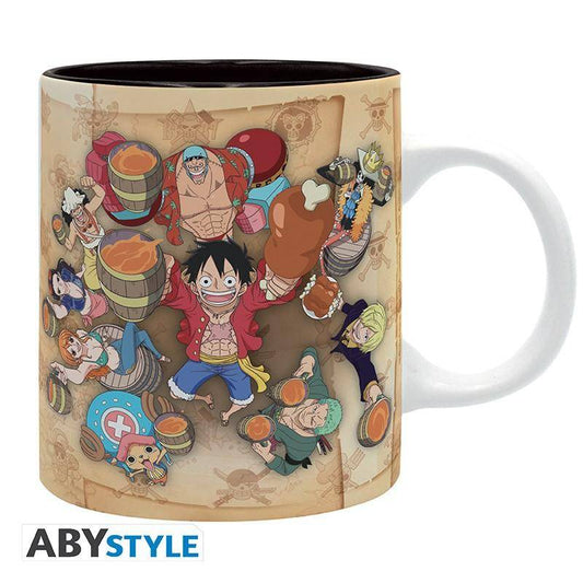 One Piece - Tasse 1000 Folgen Karte & Sctrohhutbande - 320 ml