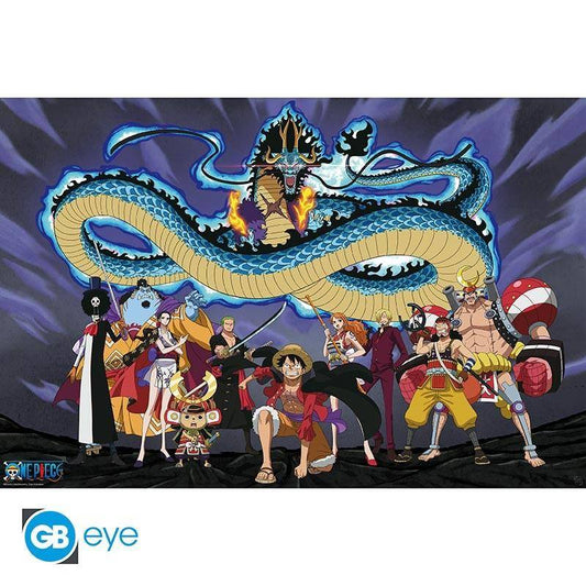 One Piece - Poster Strohhüte gegen Kaido - 91,5 x 61 cm