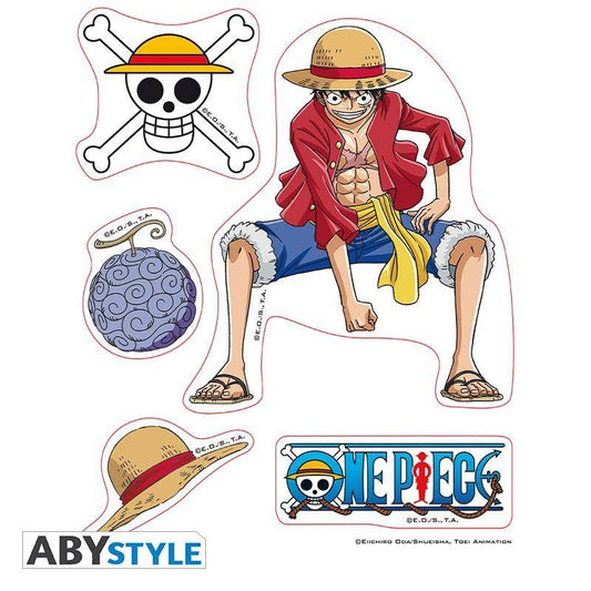 One Piece - Sticker Ruffy & Trafalgar Law
