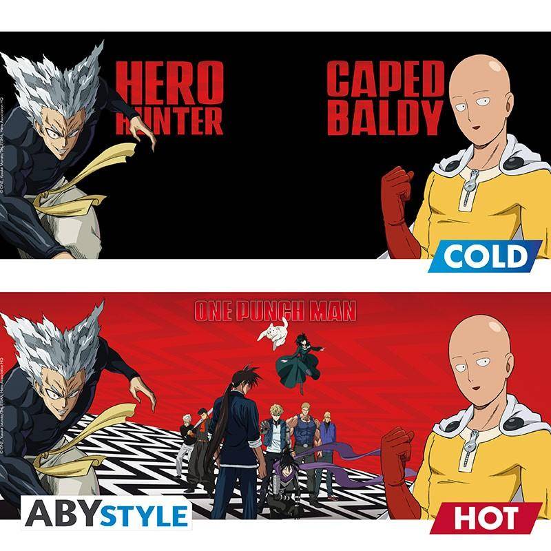 One Punch Man - Wärmewechsel Tasse Saitama & Garou - 460 ml