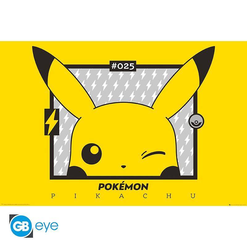 Pokémon - Poster Zwinkerndes Pikachu - 91,5 x 61 cm