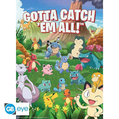 Pokémon - Poster Set Kanto - 52 x 38 cm