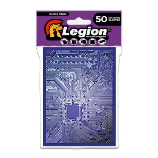 Legion Supplies - Kartenhüllen Schaltkreis blau Standardgröße - (50)