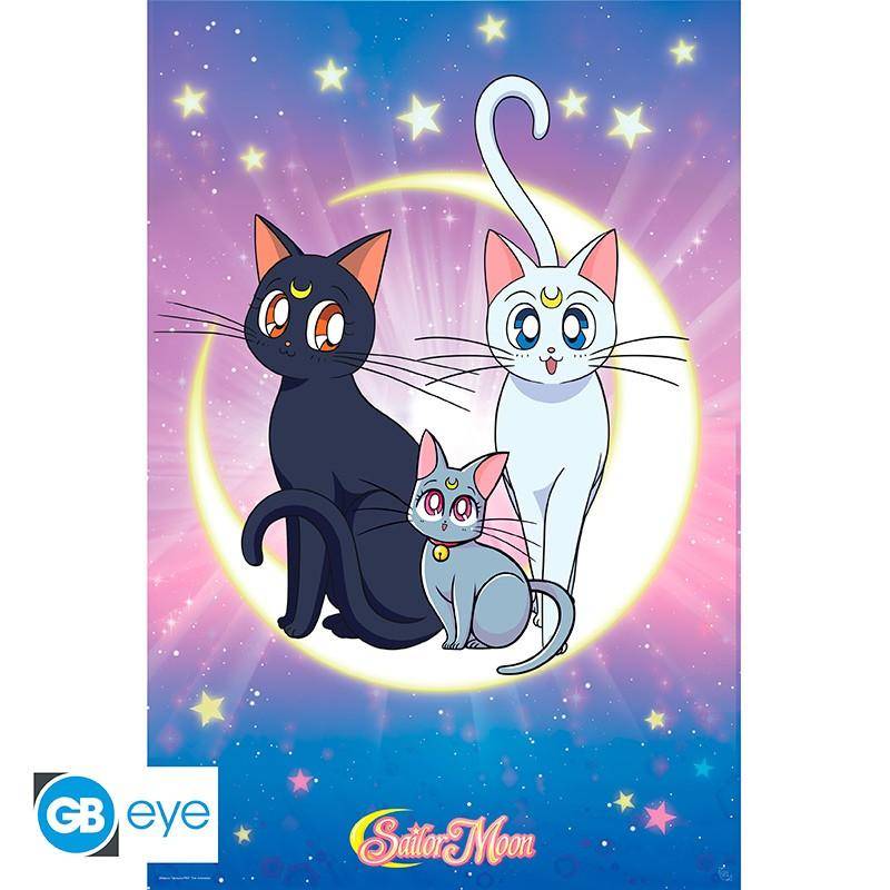 Sailor Moon - Poster Luna, Artemis & Diana - 91,5 x 61 cm