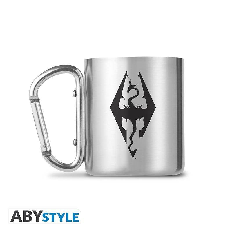 The Elder Scrolls - Metalltasse mit Karabiner Emblem Skyrim - 235 ml