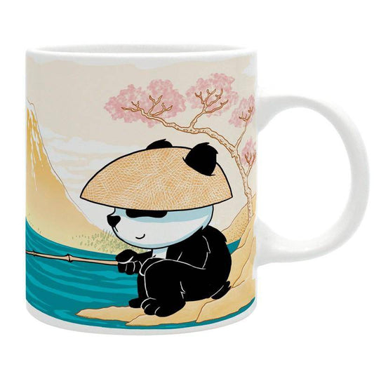 Asiatische Kunst - Tasse Surfender Panda - 320 ml