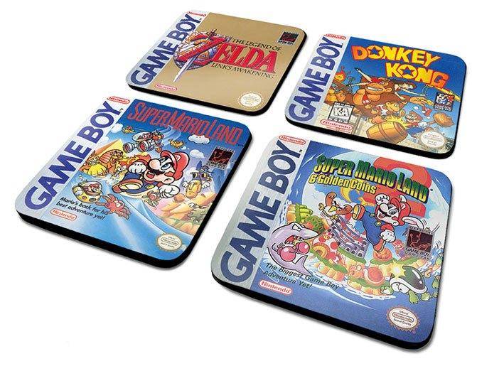 Gameboy Untersetzer 4er-Pack Classic Collection
