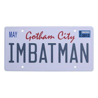 DC Comics - Blechschild Batman Kennzeichen - 30 x 15 cm