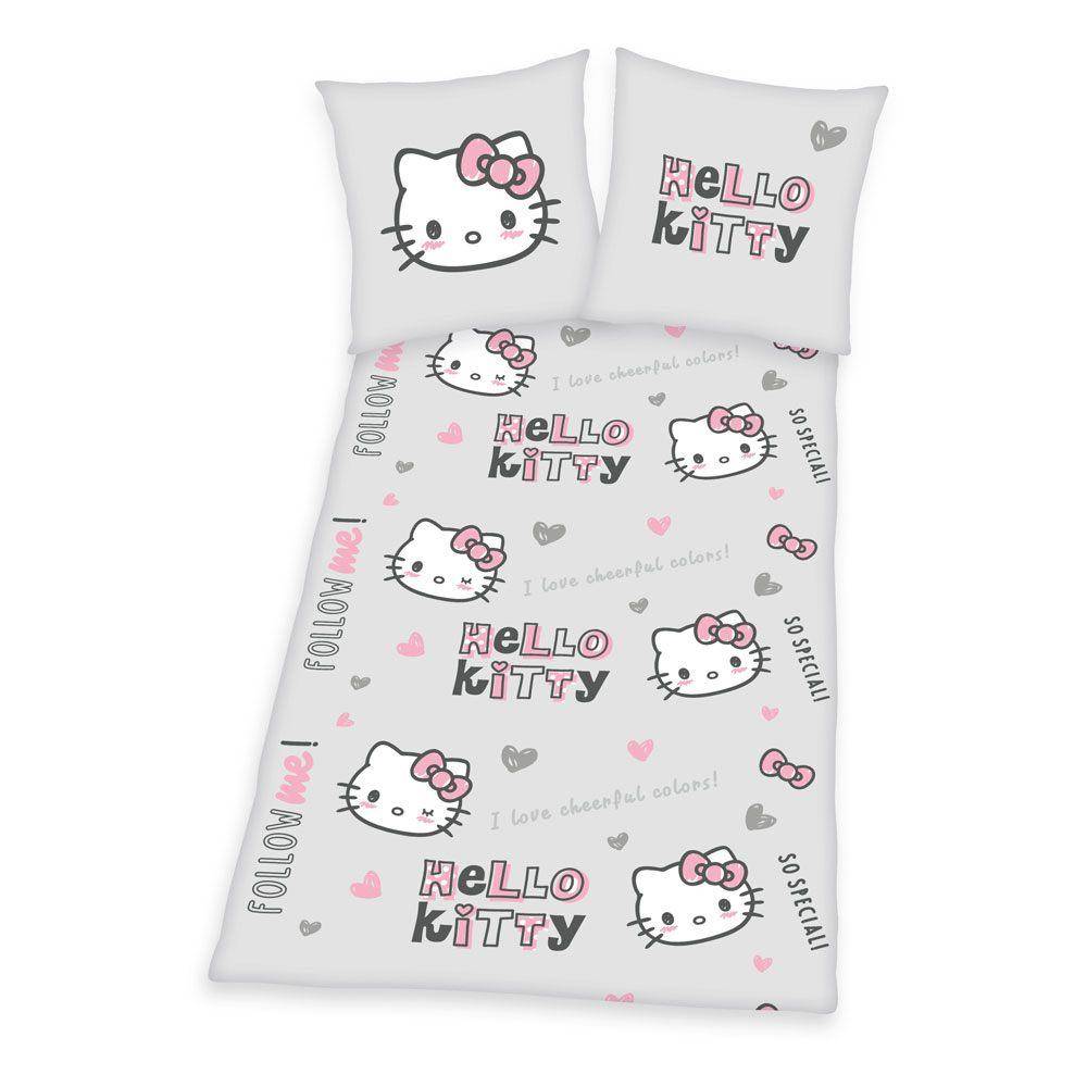 Hello Kitty - Bettwäsche Set Follow Me - 135 x 200 cm / 80 x 80 cm