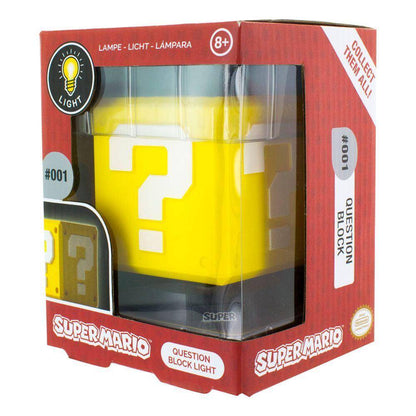 Super Mario - 3D Lampe Fragezeichen-Block - 11 cm