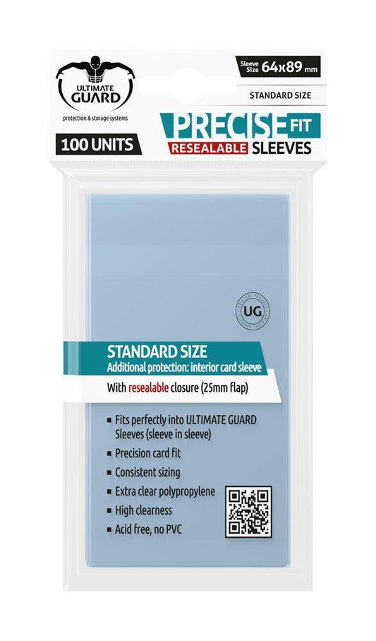 Ultimate Guard - Wiederverschließbare Kartenhüllen Standardgröße - Transparent (100)