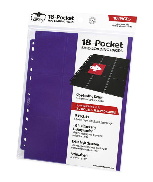 Ultimate Guard - Kartenseiten 18 Taschen Seiteneinschub Violett - (10)
