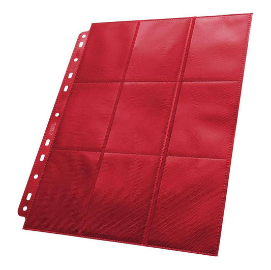 Ultimate Guard - Kartenseiten 18 Taschen Seiteneinschub - Rot (50)
