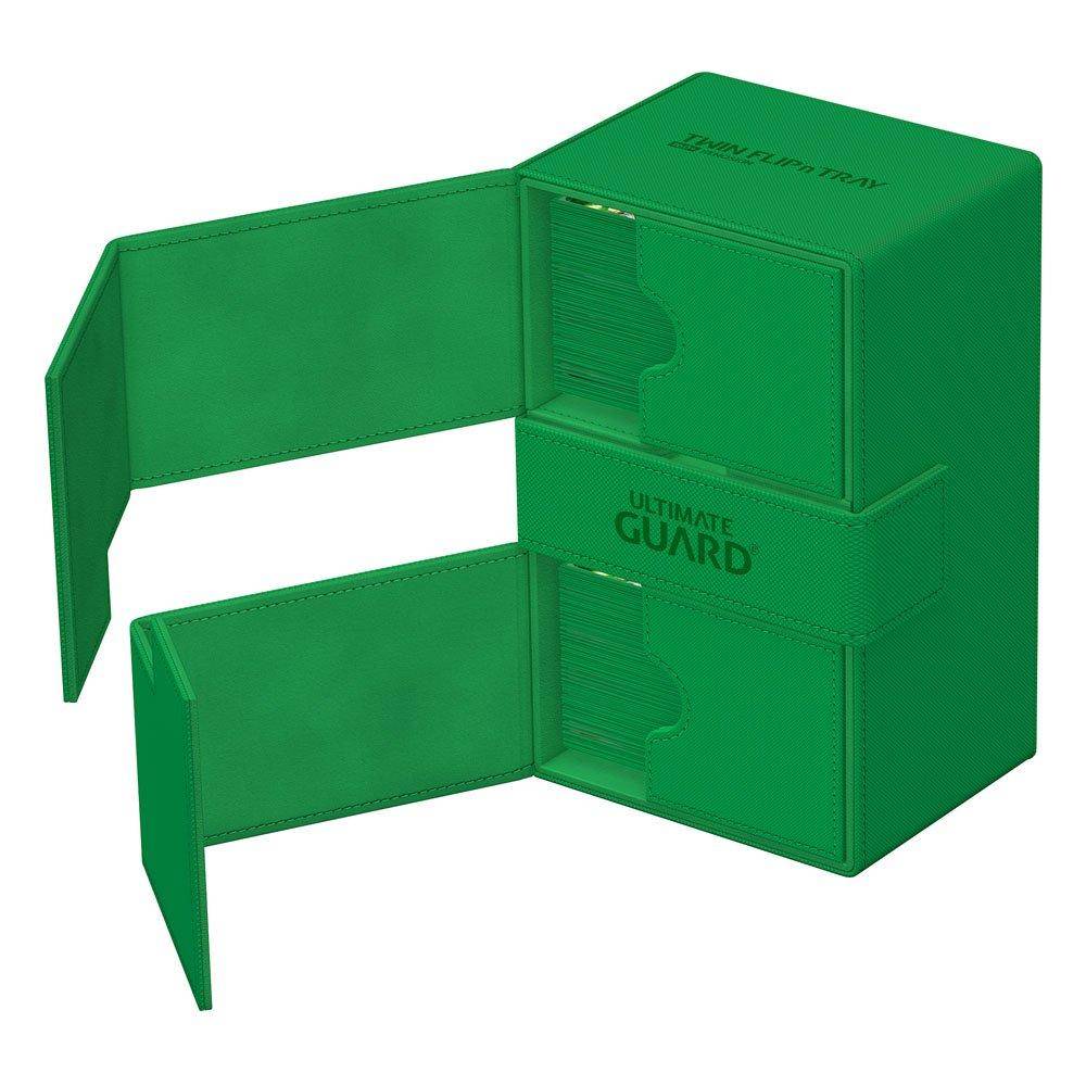Ultimate Guard - Kartenbox XenoSkin Twin Flip`n`Tray 160+ - Grün