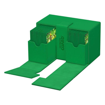Ultimate Guard - Kartenbox XenoSkin Twin Flip`n`Tray 160+ - Grün
