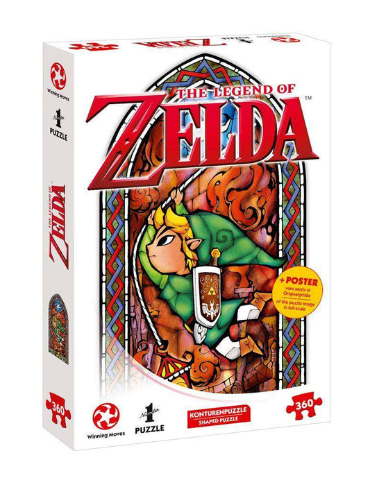The Legend of Zelda - Puzzle & Poster Link Buntglas (360 Teile)