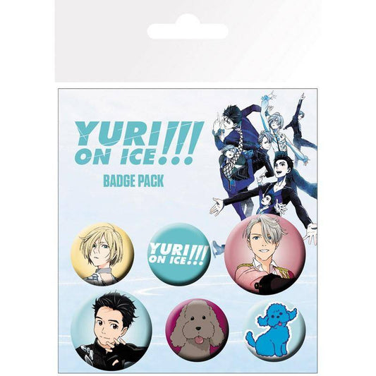 Yuri!!! on Ice - Anstecker Set Charaktere